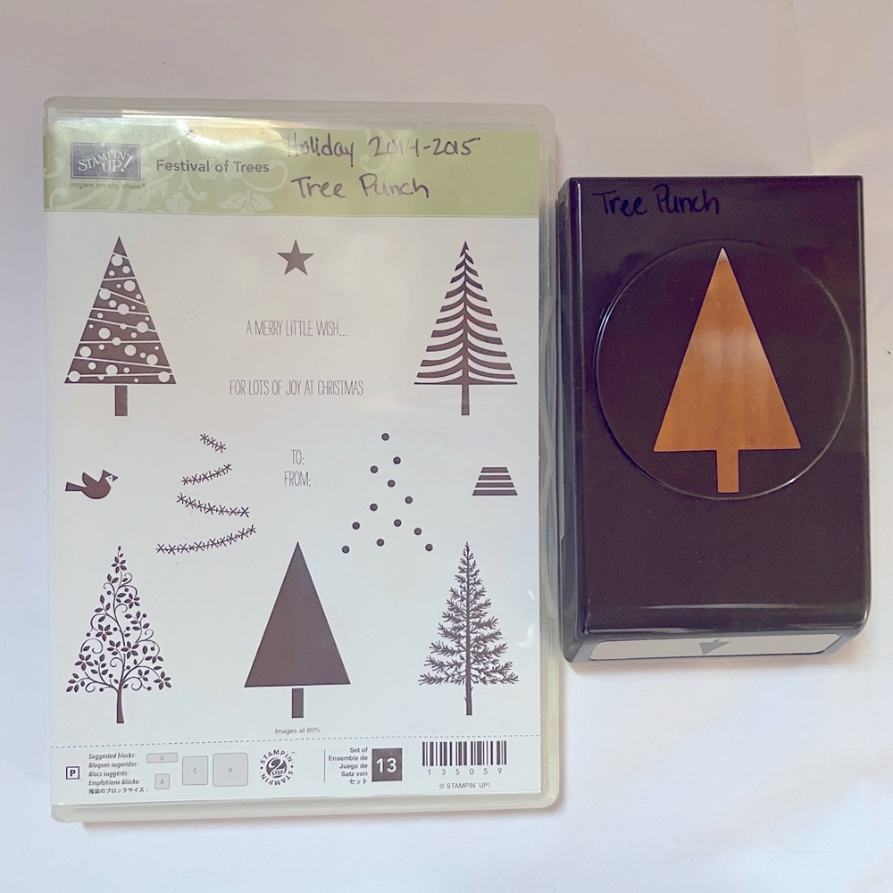 Stampin’ Up! Festival of Trees Stamp Set and Coordinating Tree Punch